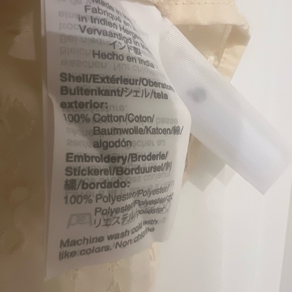 Madewell Eyelet Village Ruffle-Sleeve Shirt in Sunflower Scatter - Picture 7 of 8